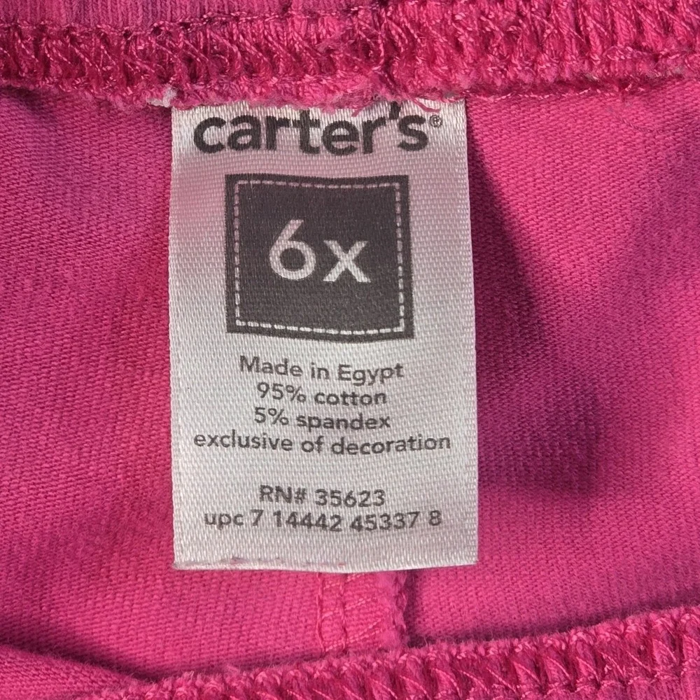 Carter's Pink Striped Tunic and Leggings Set Kid Girls 6X Casual Playwear School